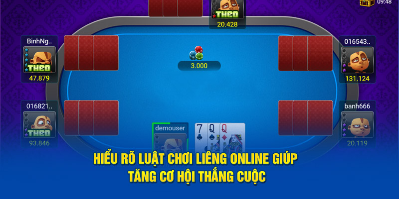 Hiểu rõ luật chơi Liêng online giúp tăng cơ hội thắng cuộc